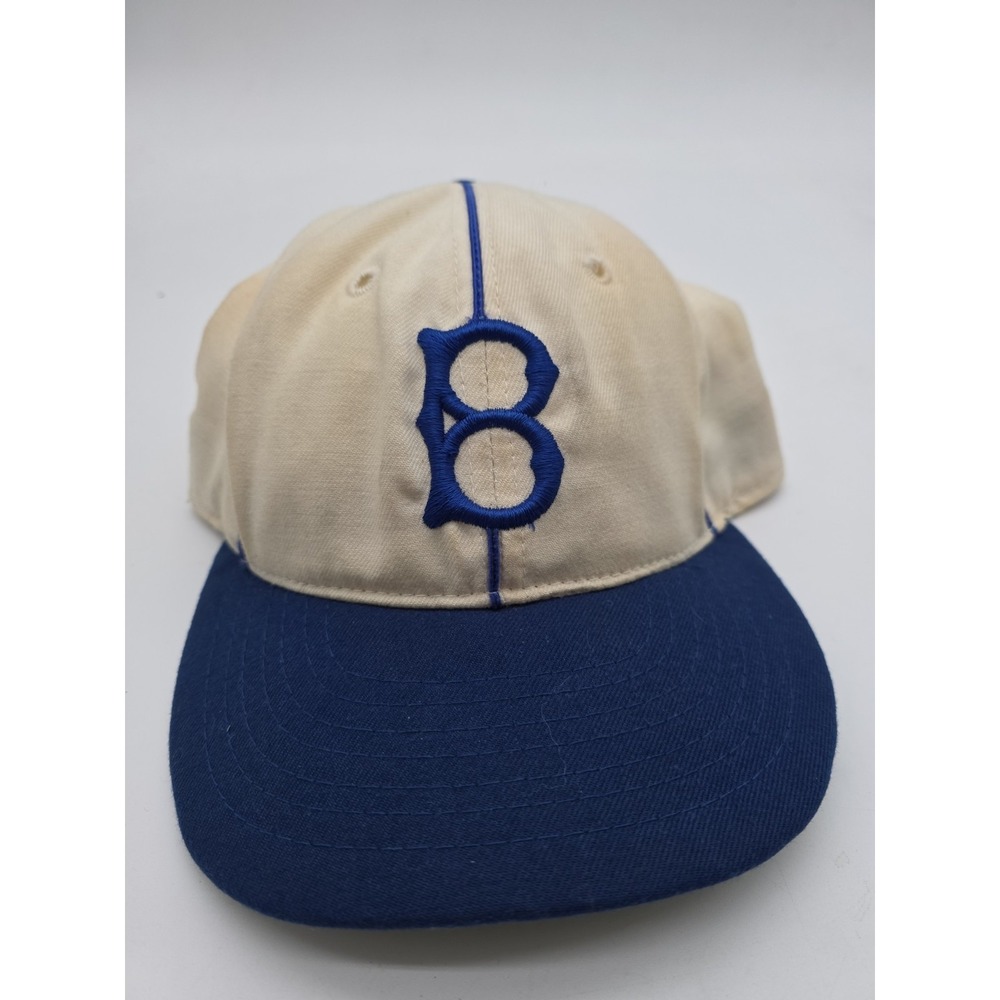 Vintage Brooklyn Dodgers Hat Roman Cap Pinstripe Logo American Needle 7 1/8